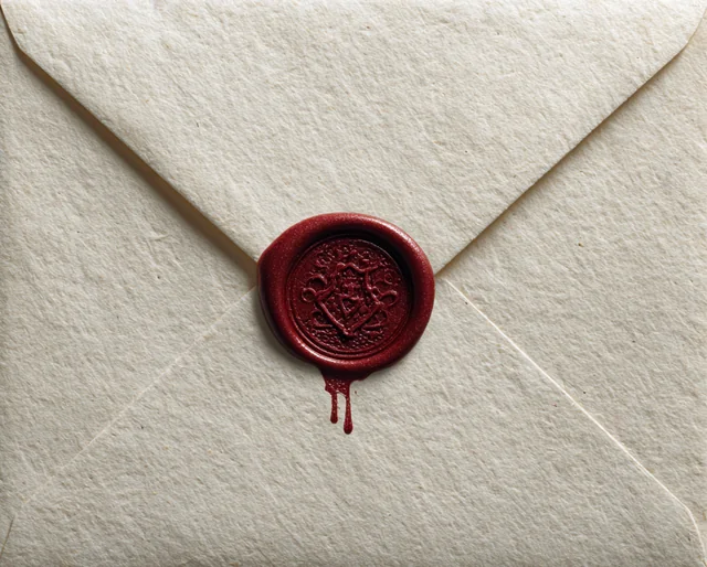 A paper envelope, for the newsletter