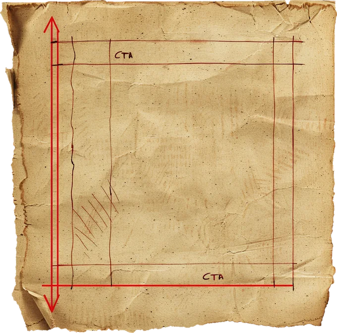 A printed landing page, graded by MarketingDx